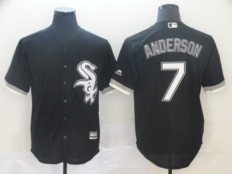 White Sox 7 Tim Anderson Black Cool Base Jersey,We sell and wholesale White Sox 7 Tim Anderson Black Cool Base Jersey on line form chian!